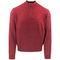 Sweter dla Mężczyzny - Lasota - Czerwony, Krótki