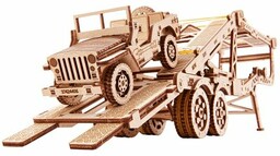 WOOD TRICK Zabawka drewniana Modern Machinery 3D Car