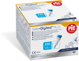 PIC SAFE DIGITEST PLUS 23G 1,8 mm Nakłuwacze