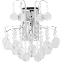 Lampa kinkiet kryształowy 6247/1 8C chrom Elem