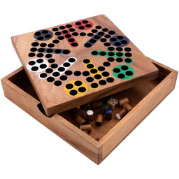 CHIŃCZYK Ludo Drewniane TRADYCYJNA Gra Rodzinna 2 6