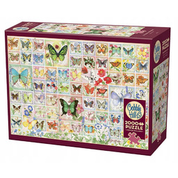 Puzzle 2000 Motyle I Kwiaty 112179
