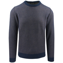 Sweter dla Mężczyzny - Lasota - U-Neck, Melanżowy