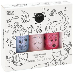 NAILMATIC SET Kids Mermaid zestaw lakierów do paznokci