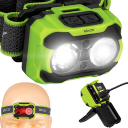 Latarka Czołowa Led Czołówka Akumulatorowa Hybrydowa Usb-c 600lm