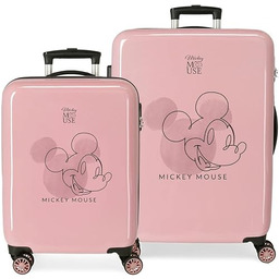 Disney Mickey Outline zestaw walizek, różowy, 55/68 cm,