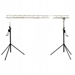 RAMPA OŚWIETLENIOWA KRATOWNICA 2x STATYW Z WINDĄ 2x