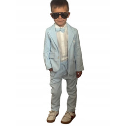 Garnitur 3 częściowy chłopięcy błękitny r. 92