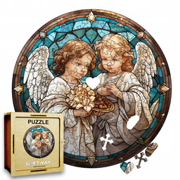Puzzle Drewniane Aniołki 208 el. Układanka dla Dorosłych