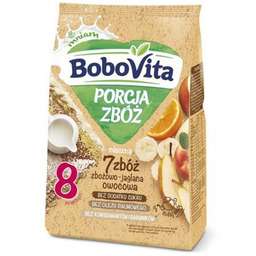 BoboVita Porcja zbóż Kaszka mleczna 7 zbóż zbożowo-jaglana