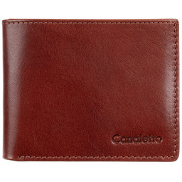 Mały portfel męski Canaletto ze skóry naturalnej