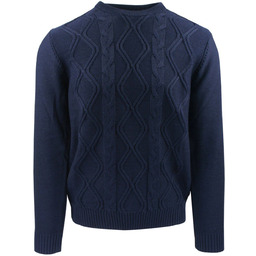 Sweter dla Mężczyzny - Lasota - Okrągły Dekolt,