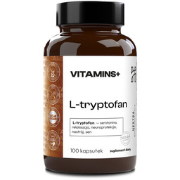 L-tryptofan 300mgx100 kaps. serotonina, relaksacja, neuroprotekcja, nastrój, sen