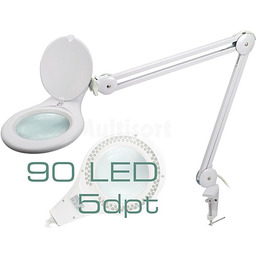 Lupa podświetlana stołowa 5 dioptrii 90 LED fi