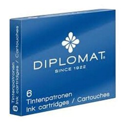 Naboje do piór DIPLOMAT niebieskie 6szt. /D10275212/
