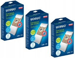 12x worki do odkurzacza AEG Electrolux Philips ELMB01K