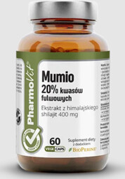 Pharmovit Mumio ekstrakt (400 mg) bezglutenowy 60 kapsułek