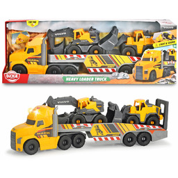 Laweta z koparką i spychaczem Dickie Toys Volvo