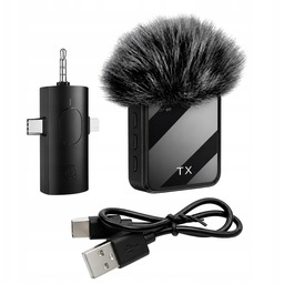 Mikrofon K23 Tx Rx bezprzewodowy Usb-c Otg redukcja