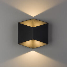 Kinkiet TRIANGLES LED zewnętrzny IP54 3000K łazienka czarny