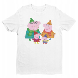 Koszulka Dziecięca-Świnka Peppa-Mix Kolory- 110 Xs