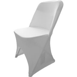 Verlo Krzesło cateringowe składane z białym pokrowcem,
