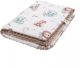 Bonjour Cherie Kocyk średni 75/100 Safari Minky Beige