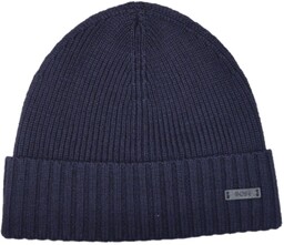 Zimowa czapka beanie Hugo Boss granatowa 50495306