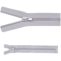 Zamek błyskawiczny #5 Rozdzielczy 45cm Popiel 5szt