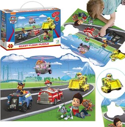 Duże Puzzle Podłogowe ''Psi Patrol'' Układanka 40 Elementów
