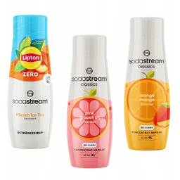 Zestaw 3 koncentratów SodaStream Lipton Ice Tea Peach,