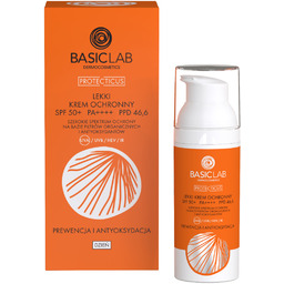 BASICLAB Protecticus Lekki krem ochronny SPF50+ P++++ PPD