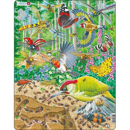 LARSEN Układanka Maxi Tętniące życiem życie na poszyciu