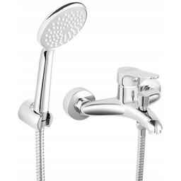 Ferro Bateria Wannowa Ścienna Z Zestawem Natryskowym Isso,