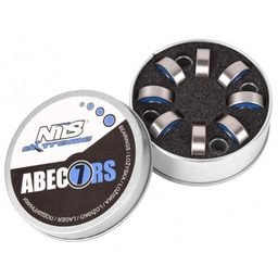 NILS EXTREME Łożyska ABEC-7 RS Carbon (8 sztuk)