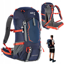 Plecak Ewakuacyjny Trekkingowy Taktyczny Wojskowy Sportowy Niebieski 40