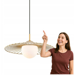 Nowoczesna lampa wisząca Sally złota do salonu Italux