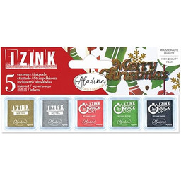 Aladine - Zestaw 5 atramentów świątecznych - Czerwony,