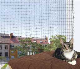 Ochrona sieci dla kotów - 4x3m / czarny