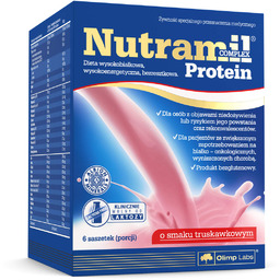 Nutramil Complex Protein Truskawkowy Dieta wysokobiałkowa, wysokoenergetyczna, 6