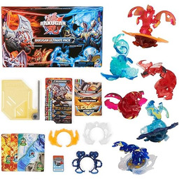 BAKUGAN Ultimate 6-Pack, Special Attack Dragonoid, Nillious, Mantid