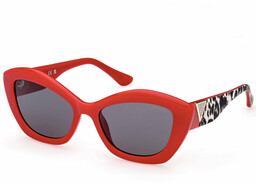 CZERWONE OKULARY PRZECIWSŁONECZNE GUESS JEANS KOBIETA