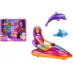 Lalka Barbie Dreamtopia Zestaw Lalka i Skuter Piesek