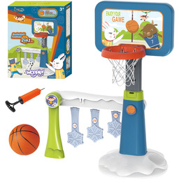 WOOPIE Zestaw 2w1 Koszykówka Bramka do Piłki Nożnej