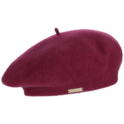 Beret Baskijski Damski by Seeberger, malinowy, One Size