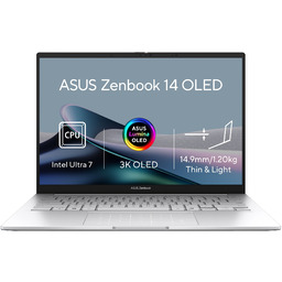 ASUS Zenbook 14 OLED/UX3405CA-OLED382X/U7-255H/14"/WUXGA/T/32GB/1TB SSD/Arc 140T/W11P/Silver/2R