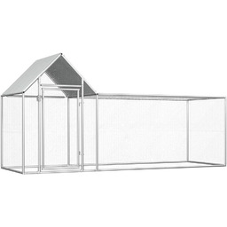 Woliera dla kur VIDAXL, stalowa, 1x1,5x3 m