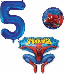 Zestaw balonów Spiderman 3-częściowy zestaw balonów foliowych Spiderman,