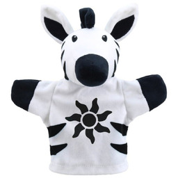 Kontrastowa zabawka dla niemowlat pacynka na rękę zebra