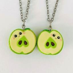 Pakamera Naszyjniki Dwie Połówki Jabłka